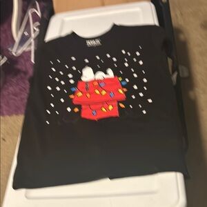 🎄Snoopy Christmas  Black T-Shirt